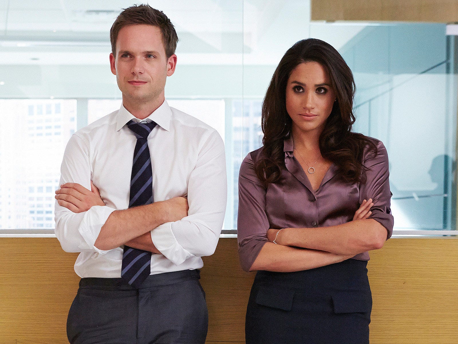 パトリック・J・アダムス(Patrick J. Adams)、メーガン・マークル(Meghan Markle) photo Getty Images